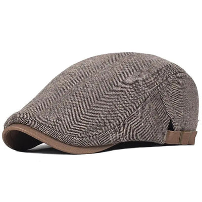 Herren Woll Tweed Kappe mit Vintage-Stil