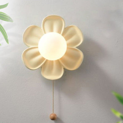 BloomSphere Künstlerischer Blumenball Wandleuchte – Moderne Blumendekoration