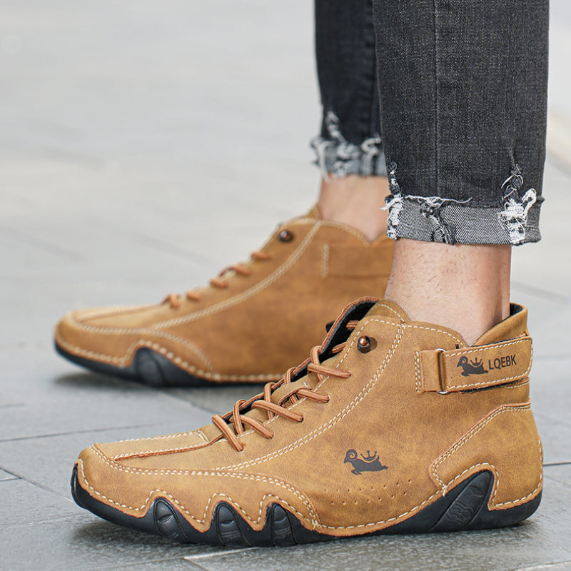 Barfußschuhe | Rutschfest | Slip-On | Sneakers mit Knöchelriemen | Herrenschuhe