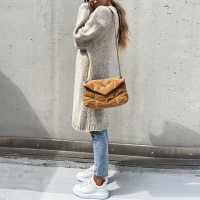 Schicke lange Strickjacke für Damen