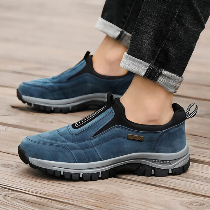 Sommer-Trekkingschuhe für Herren – Bequeme Slip-On Wanderschuhe mit Komfortsohle