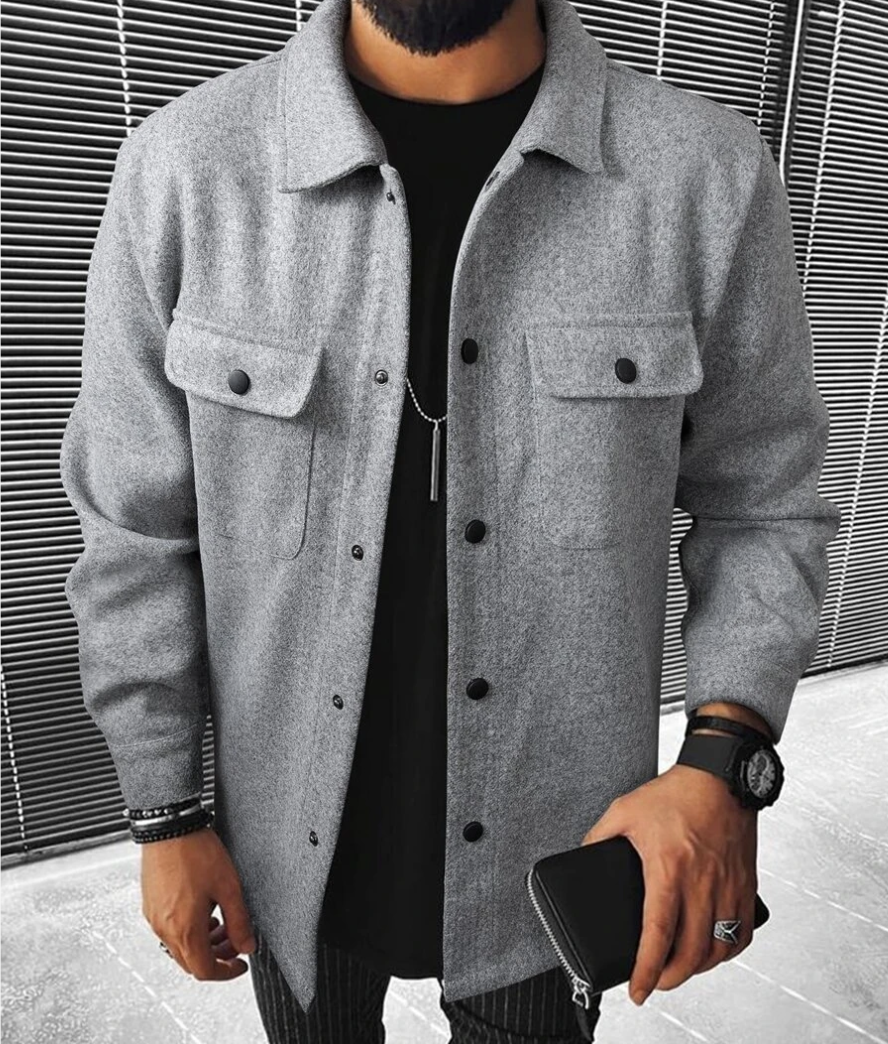 Zeitlose Button-Down-Jacke für Herren
