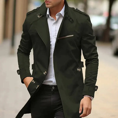 Trenchcoat mit geknöpften Ärmeln für Männer