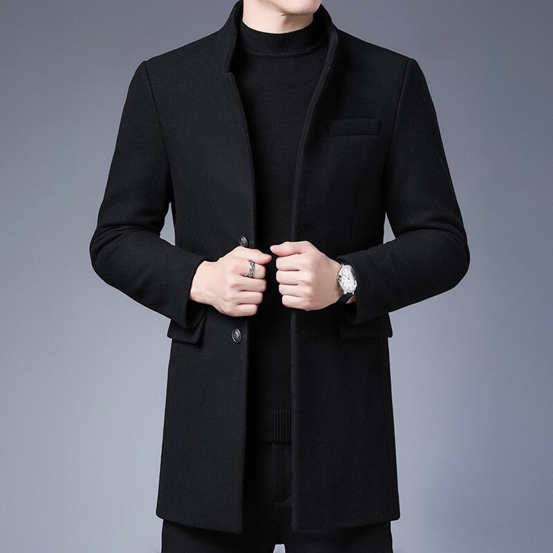 Klassischer Winddichter Trenchcoat für Herren