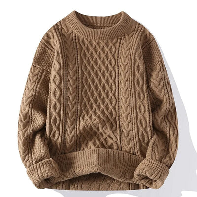 Klassischer Loose Fit-Strickpulloverfür Herren
