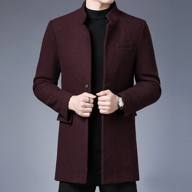 Klassischer Winddichter Trenchcoat für Herren