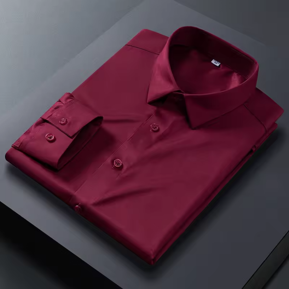 Hemd für Herren - Slim Fit Sommer-Businesshemd mit Stretch