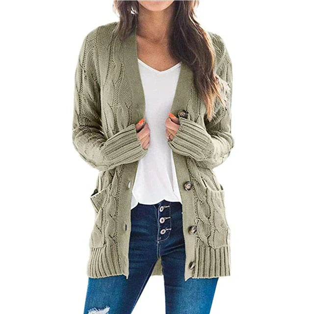 Strickjacke mit Taschen für Damen