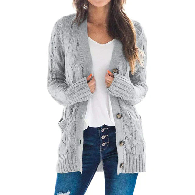 Strickjacke mit Taschen für Damen