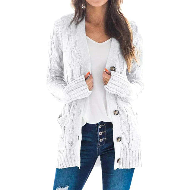 Strickjacke mit Taschen für Damen