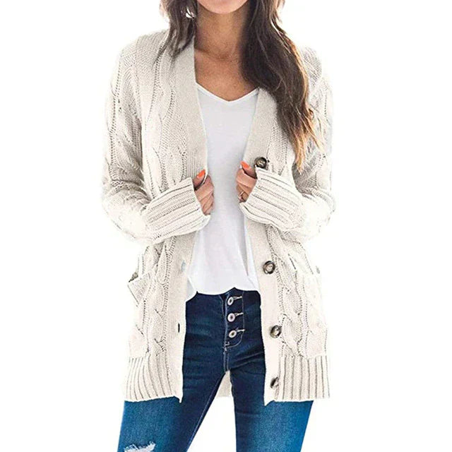 Strickjacke mit Taschen für Damen