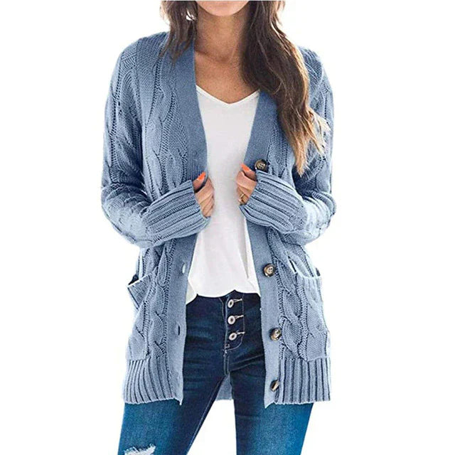 Strickjacke mit Taschen für Damen