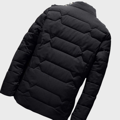 Gesteppte Kapuzenjacke mit Taschen für Männer