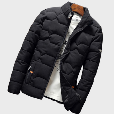 Gesteppte Kapuzenjacke mit Taschen für Männer