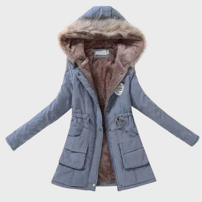 Winterjacke mit Pelzkragen für Damen