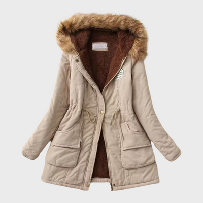 Winterjacke mit Pelzkragen für Damen