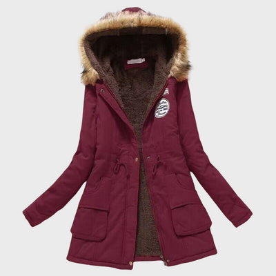 Winterjacke mit Pelzkragen für Damen