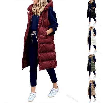 Langer Winter-Westenmantel für Damen