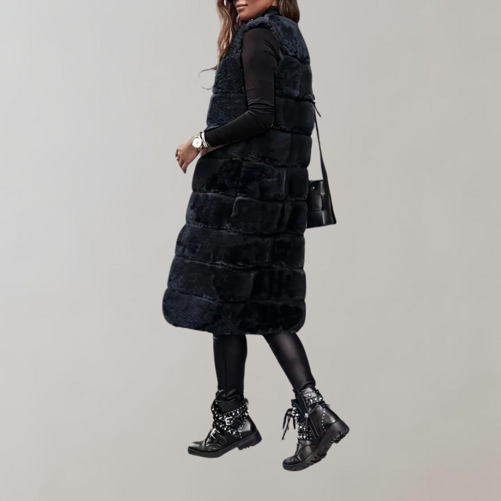 Lange Weste | Luxuriöse Eleganz | Weiche Haptik