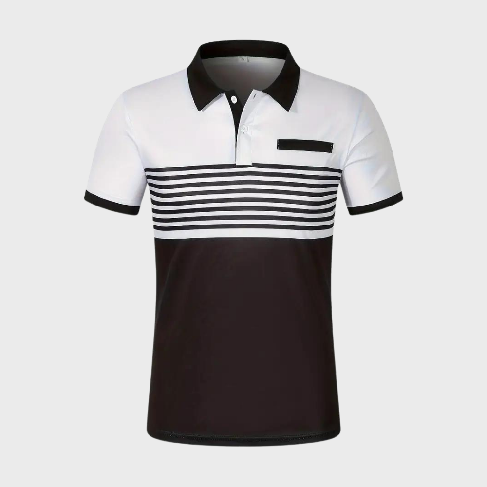 Poloshirt für Herren - Lässiges Gestreiftes Sommerpolo für Herren