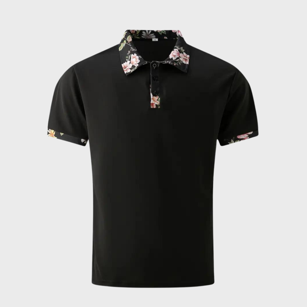 Poloshirt für Herren - Polo mit tropischem Print für den Sommer 2024