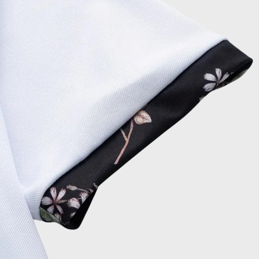 Poloshirt für Herren - Polo mit tropischem Print für den Sommer 2024