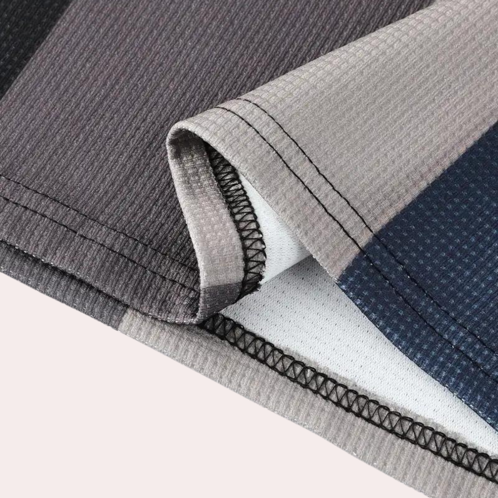 Poloshirt für Herren - Stilvolles Zigzag Polo mit Reißverschluss für den Sommer