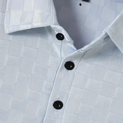 Poloshirt für Herren - Slim Fit Damier-Poloshirt für den Sommer