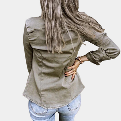 Leichte Jacke mit Knopfleiste für Damen