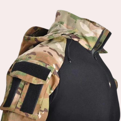 Sommerjacke für Herren - Leichte Camo Outdoorjacke mit Kapuze