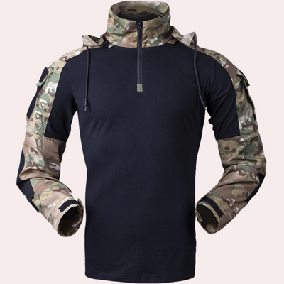 Sommerjacke für Herren - Leichte Camo Outdoorjacke mit Kapuze