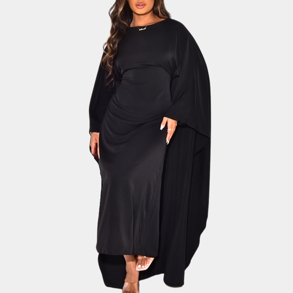 Elegantes Maxi-Kleid | Weite Ärmel | Fließender Schnitt