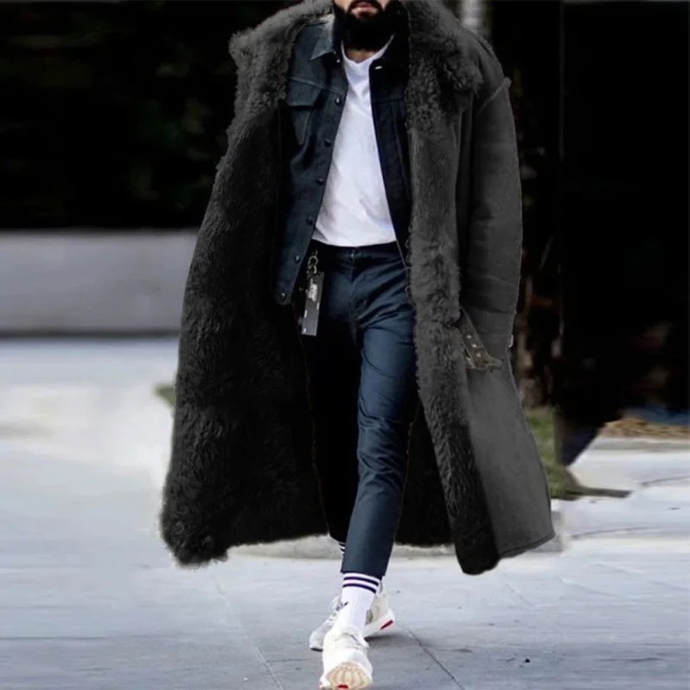 Elegante lange Wintermantel für Männer
