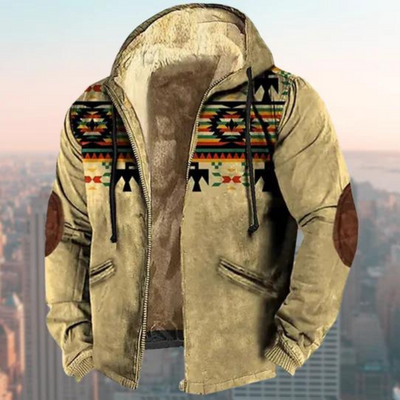 Native-inspirierte Kapuzenjacke für Männer