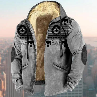 Native-inspirierte Kapuzenjacke für Männer