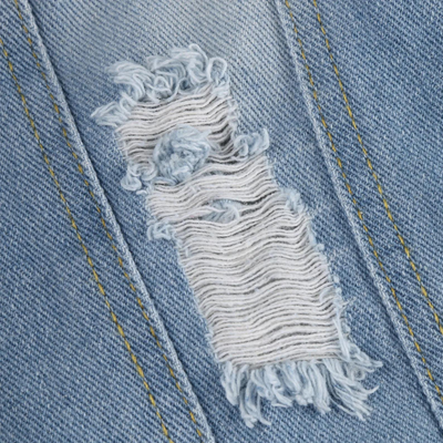 Jeansjacke mit Kunstpelzkapuze für Frauen