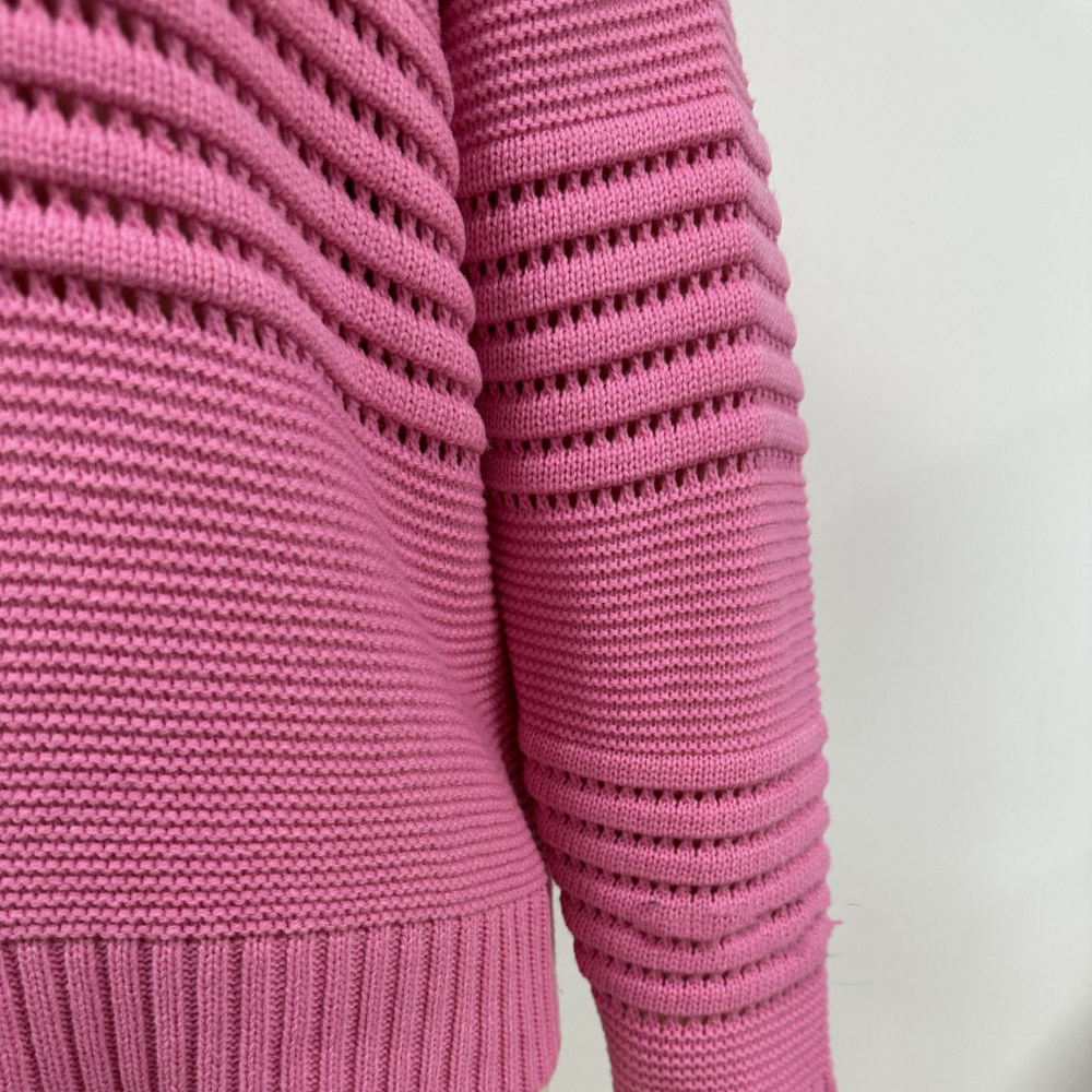 Stylischer Rippenstrickpullover für Frauen