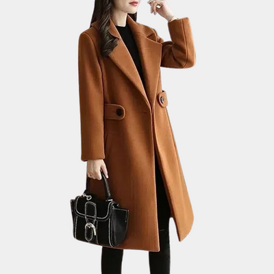 Klassischer Langmantel mit Gürtel für Damen