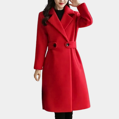 Klassischer Langmantel mit Gürtel für Damen