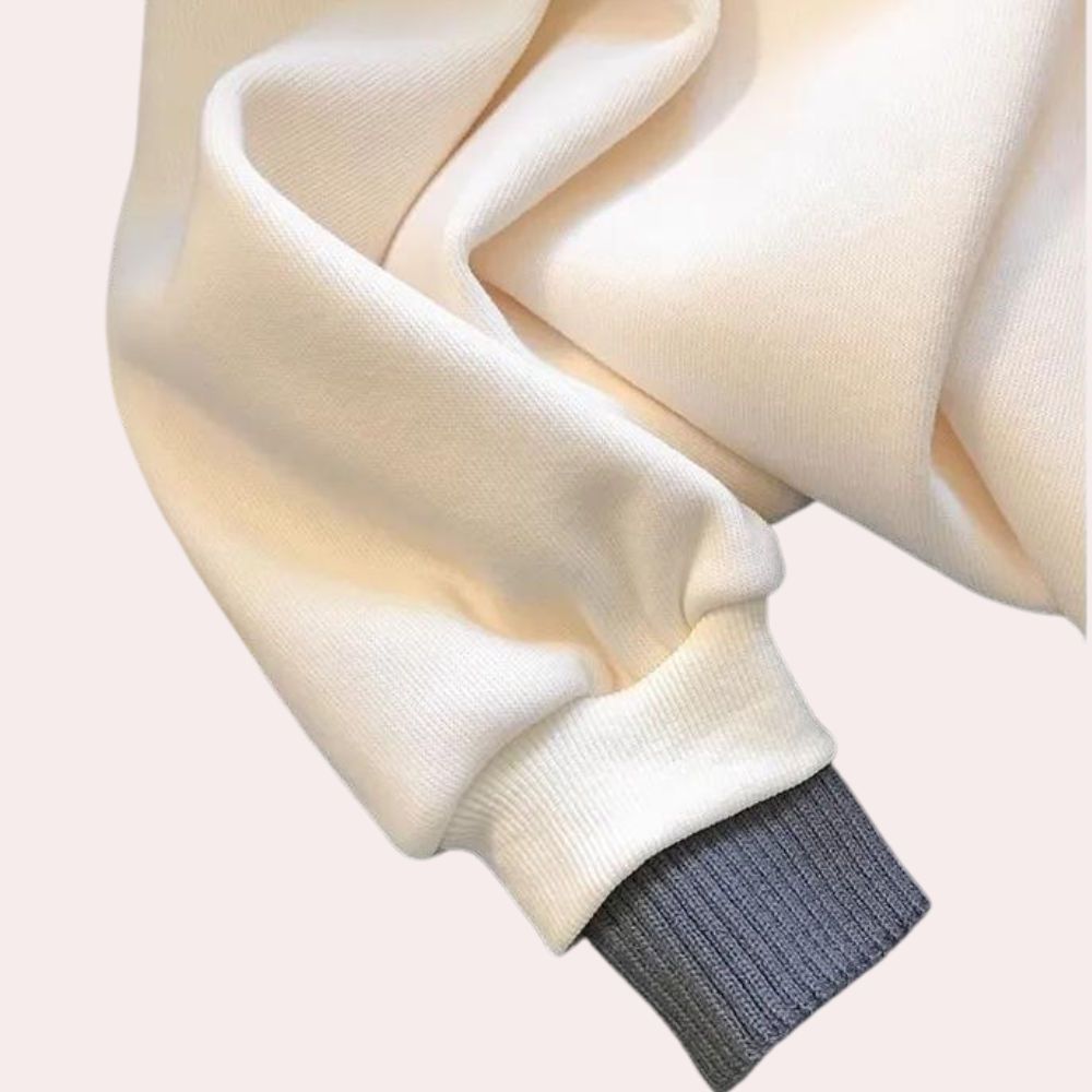 Lässiger Pullover mit Rippstrick für Frauen