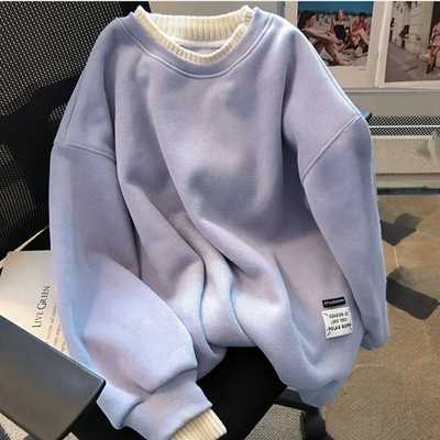 Lässiger Pullover mit Rippstrick für Frauen