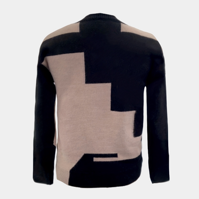 Color-Blocked Strickpullover für Damen