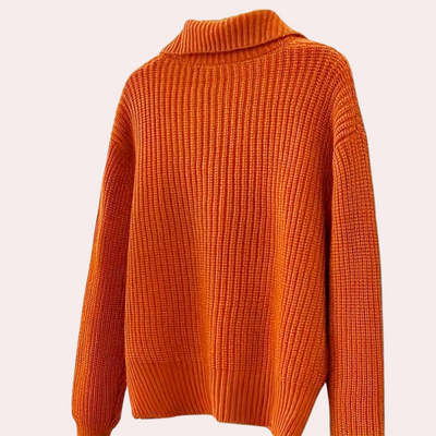 Gekürzte Strickjacke aus Rippenstrick für Frauen