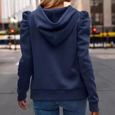 Kapuzenpulli mit Puffärmeln für Frauen
