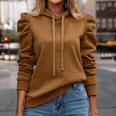 Kapuzenpulli mit Puffärmeln für Frauen