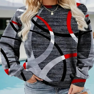 Moderner Gemütlicher Strickpullover für Damen