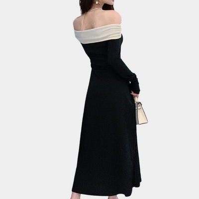 Elegantes Damen Maxi-Kleid | Schulterfreier Schnitt & Feminine Silhouette