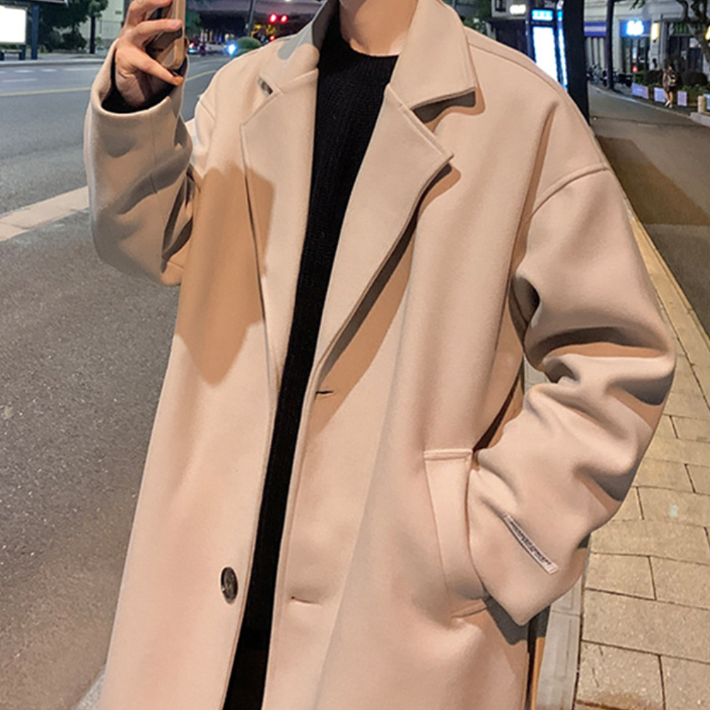 Klassischer Trenchcoat mit Taschen für Herren