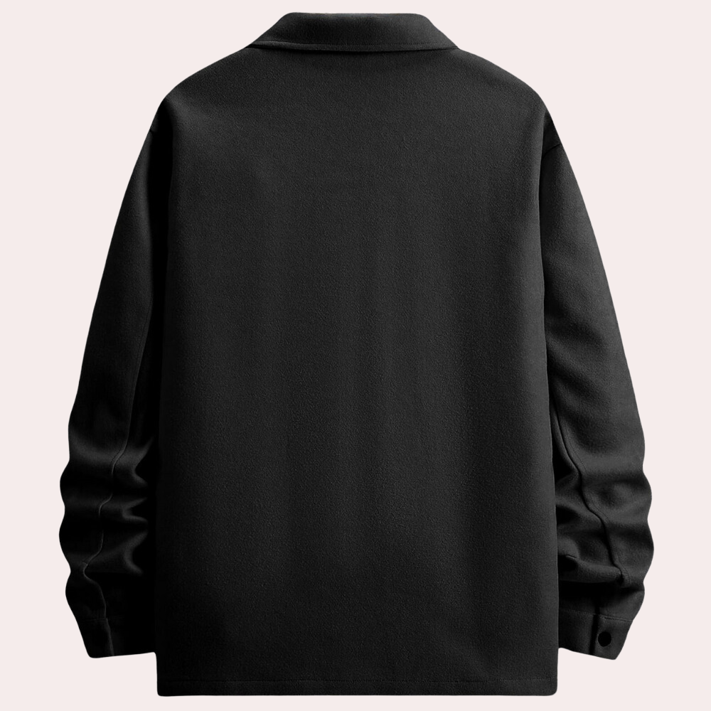 Jacke mit Button-Down-Kragen und Taschen für Männer