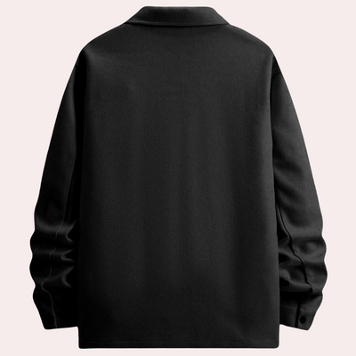 Jacke mit Button-Down-Kragen und Taschen für Männer
